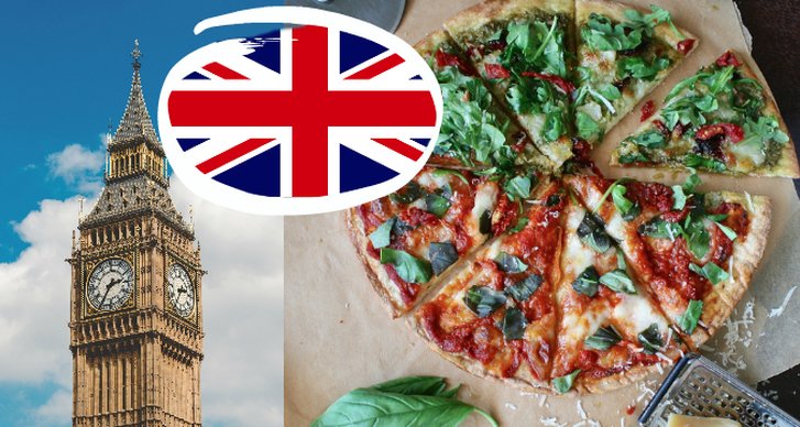Storbritannien, Pizza